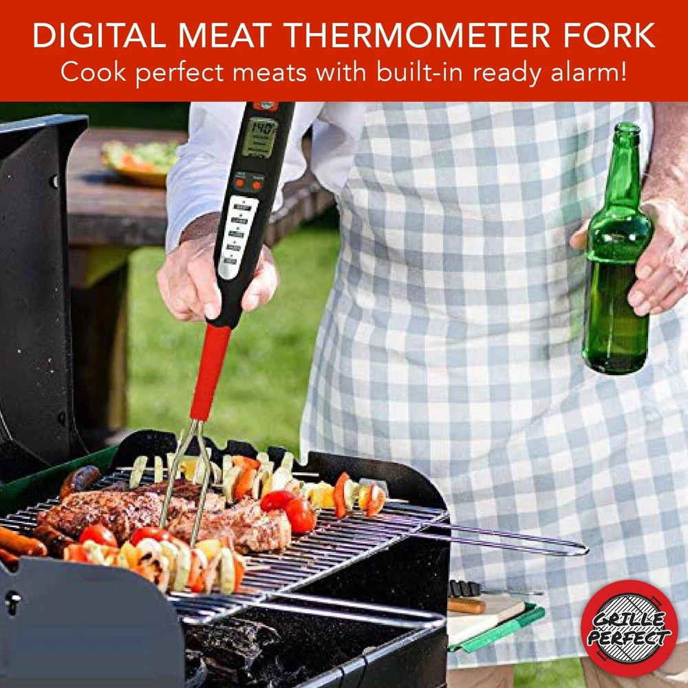 Digital Meat Thermometer Fork for Grilling and Barbecue Fast Read Electronic ... Digital Meat Thermometer Fork for Grilling and Barbecue Fast Read Electronic ...