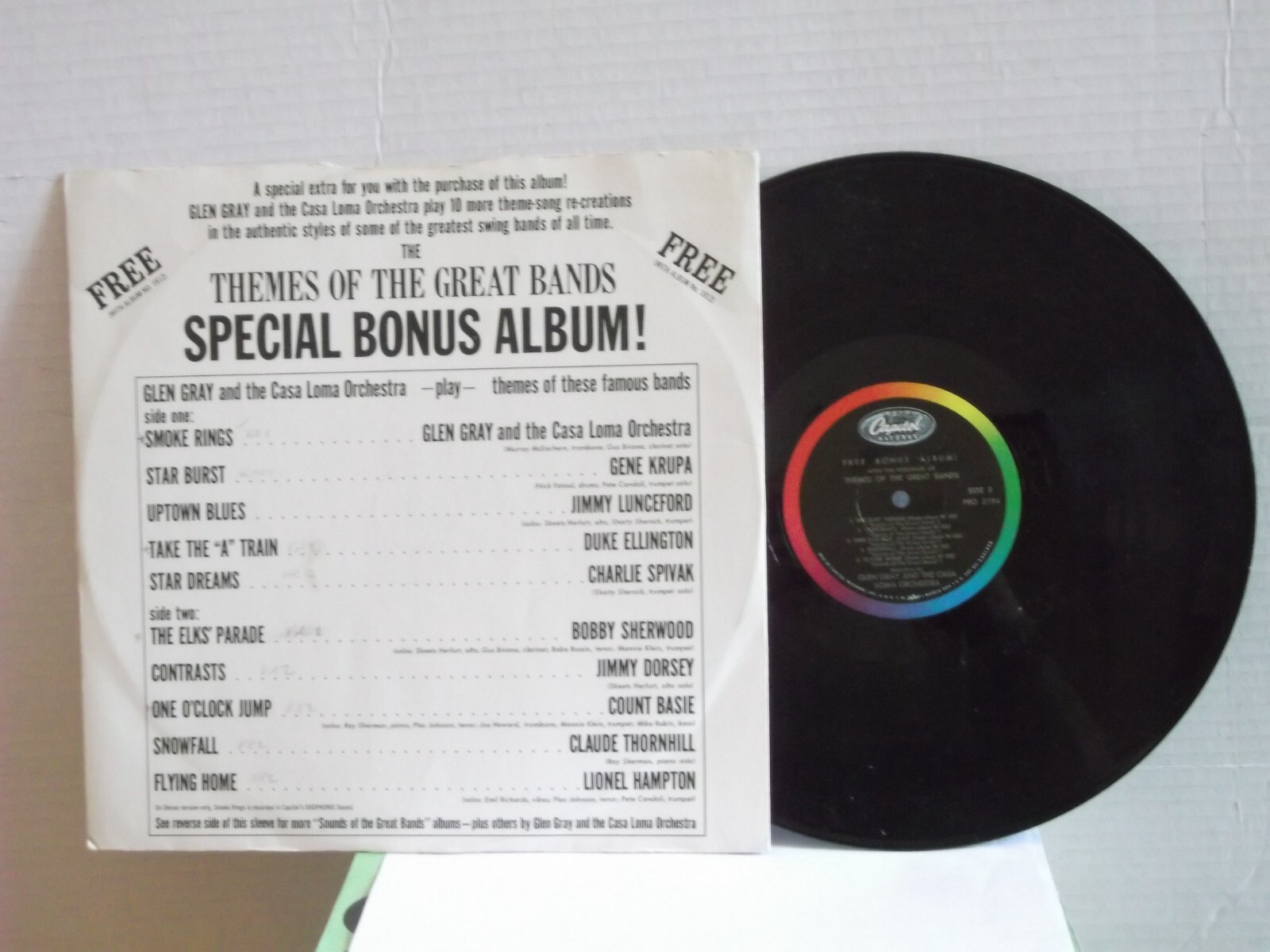 "Themes of The Great Bands",Capital,US,LP,mono,Special Bonus Album,1961,Mint-