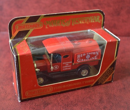 1912 Ford Model T Tanker Red Crown Gasoline Matchbox Models of Yesteryear Y3-4G - Picture 8 of 9