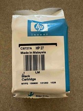 Genuine HP 27 Black Ink Cartridge C8727A NEW No Box NEVER OPENED