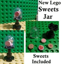 LEGO Cookie Jar 4 Sweets Candy Stand Minifigure FOOD Miniature Treats Fruit