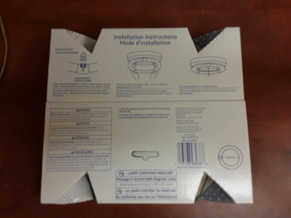 GE 8" (210mm) Garage & Basement FC8 T9 Circline Cool White Bulb, 22W 110 lumens - Image 2 of 2