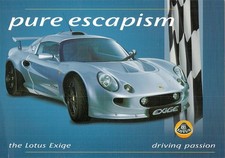 Lotus Exige 2000-01 UK Market Sales Brochure
