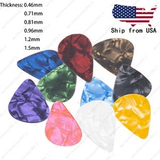 10X Acoustic Bulk Guitar Pick Picks Plectrum Celluloid -6 Different Thickness