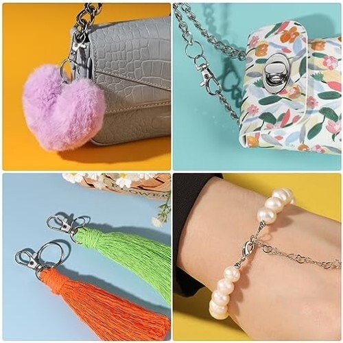 265PCS Keychains Clips with Key Rings, Keychain, Metal Lobster Claw Clasps and K - Picture 7 of 8