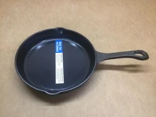 Viking Cast Iron Skillet, 10 Inch Enameled Frying Pan, Charcoal