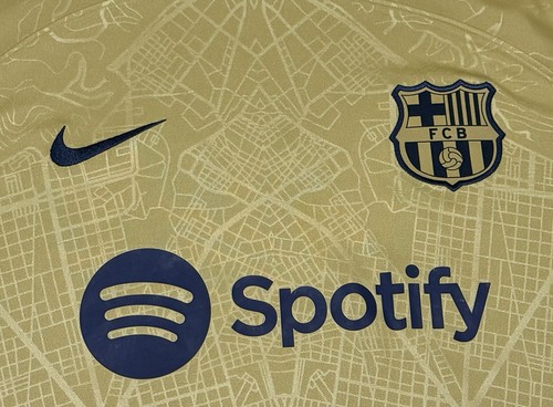 2022/23 Barcelona Away Jersey #9 Lewandowski Medium Nike Soccer with sponsor - 第 16/21 張圖片