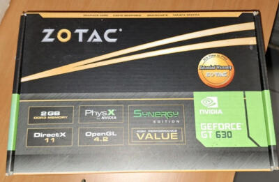 NEW GT 630 Synergy Edition Zotac 2GB Geforce HDMI DVI VGA
