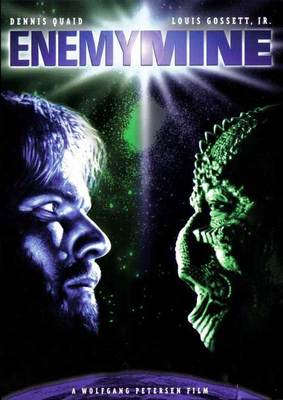 ENEMY MINE Movie POSTER 27x40 B Dennis Quaid Louis Gossett Jr