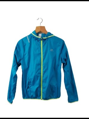 Decathlon Kalenji Kinder Jungen blau durchgehender Reißverschluss Basic Fleecejacke Größe 14 Jahre 