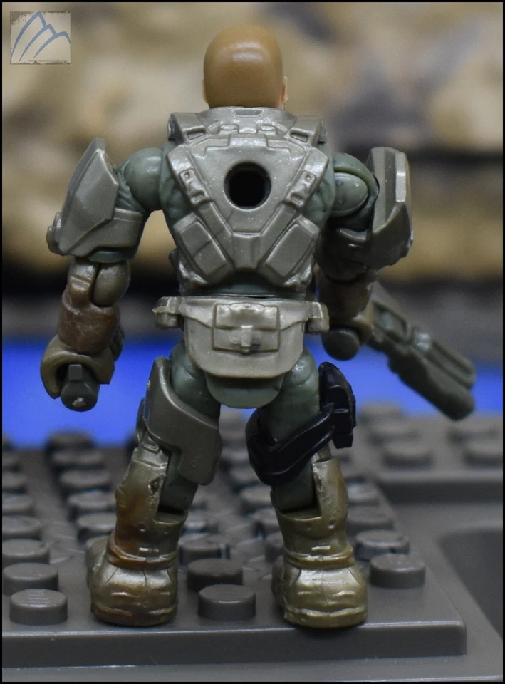 MINIFIGURA HALO MEGA BLOKS CONSTRUX UNSC HEROES SERIE 2 SARGENTO FORJA DPJ77 Foto 3 de 4