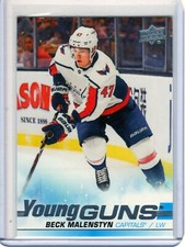 2019 Upper Deck #480 Beck Malenstyn - Young Guns Capitals-Hockey 480