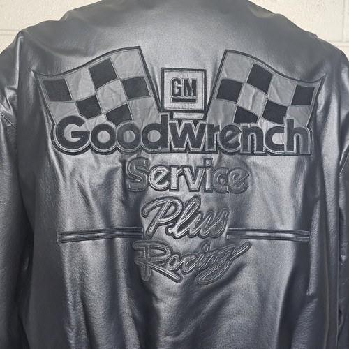 Dale Earnhardt JH Design Black Leather Jacket 7 Time Champion GM Goodwrench XXL - Picture 7 of 23