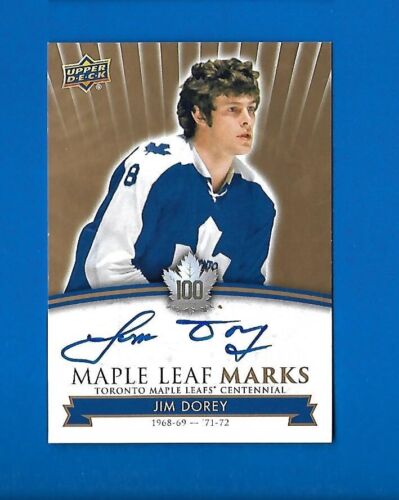 2017-18 TORONTO MAPLE LEAFS CENTENNIAL LEAF MARKS AUTOGRAPH & AKA CARD SEE LIST - Picture 38 of 91
