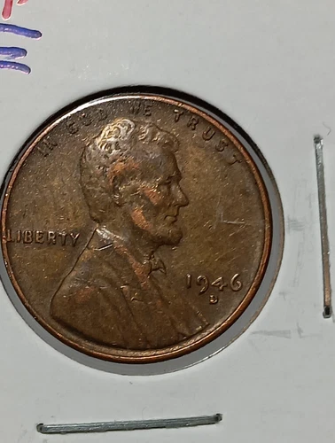 1946-D  Lincoln  Wheat Cent  Vf/xf  Choice F/457
