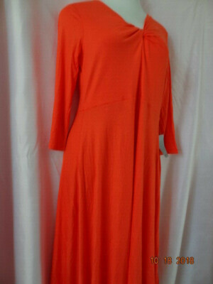 orange front twist dress Orange Front Twist Keyhole Maxi Dress