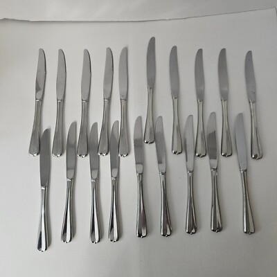 Oneida Stainless Dinner Knives Set of 19 Gala Impulse Flatware