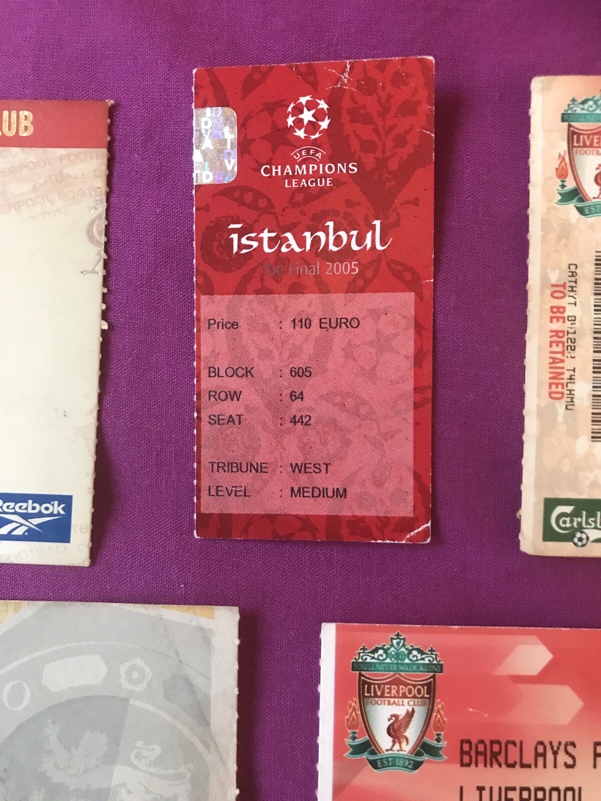 liverpool football ticket stubs Job Lot 1975 To 2005 Champions League Final X8 eBay