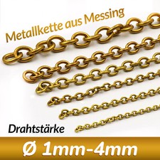 Metallkette aus Messing 1mm-4mm Ankerkette fe...