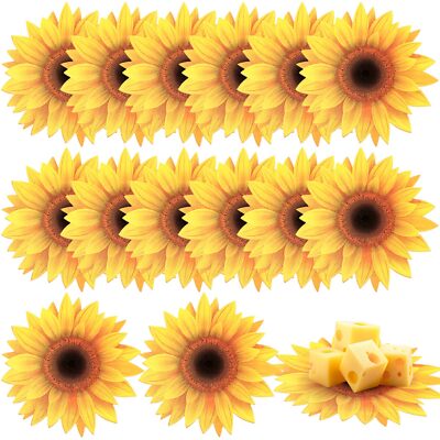 100 Count Sunflower Parchment Paper for Cheese 6 Inch Charcuterie Cheese Pape...