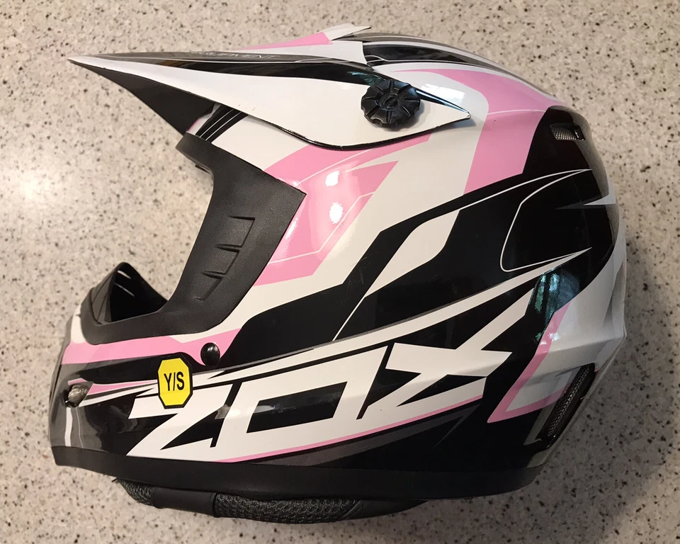 Casco de motociclismo todoterreno ZOX Rush Pulse Junior ROSA Foto 4 de 4
