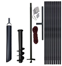 PWSAM Brunnenbohrer Brunnenbau Erdbohrer handborer 120mm 10m + PLUNSCHER 90mm