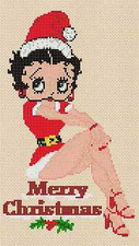 Betty Boop "All I Want for Christmas" Cross Stitch Chart  #15-103 