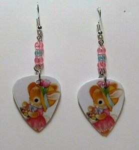 easter bunny earrings