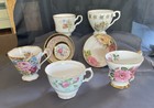 Tea Cups, Footed,  FINE BONE CHINA (7), $6.30 each — photo 2