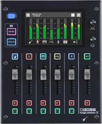 Boss Gigcaster 5 GCS-5 Audio Streaming Mixer 5-Kanal Schwarz mit Box