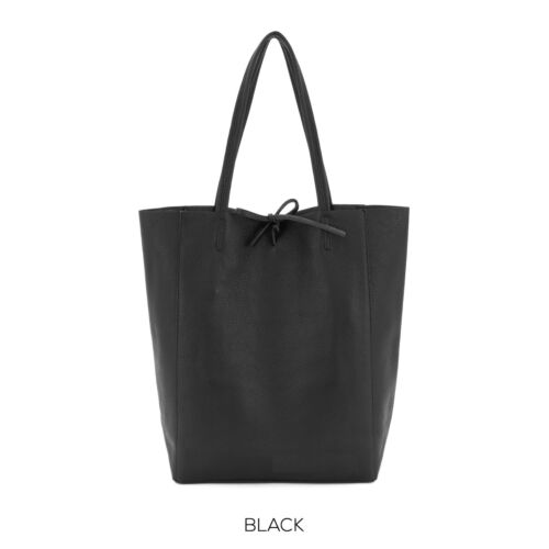 Ladies Soft Italian Leather Large Shopper Bags Women Girls Shoulder Tote Bag - Picture 4 of 43