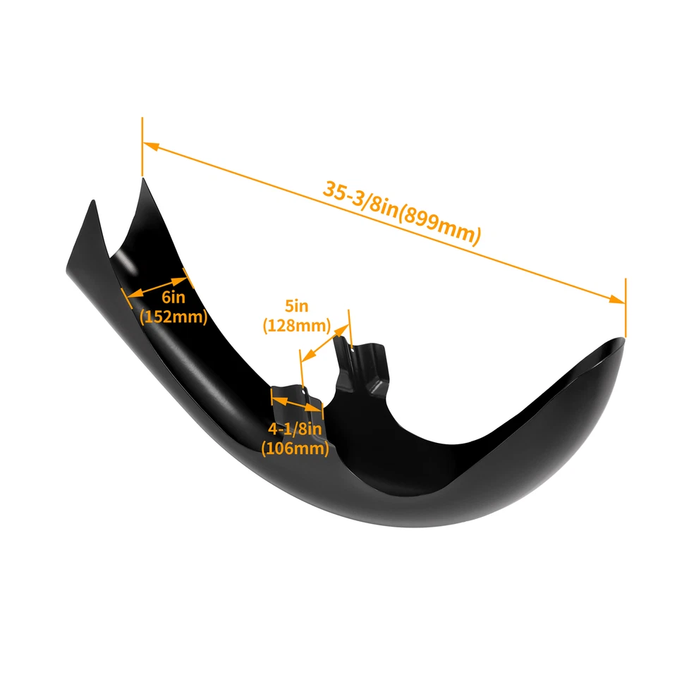 Para-lama dianteiro Harley Touring Road King FLH 1986-2013 roda longa envoltório 30" - Imagem 2 de 4