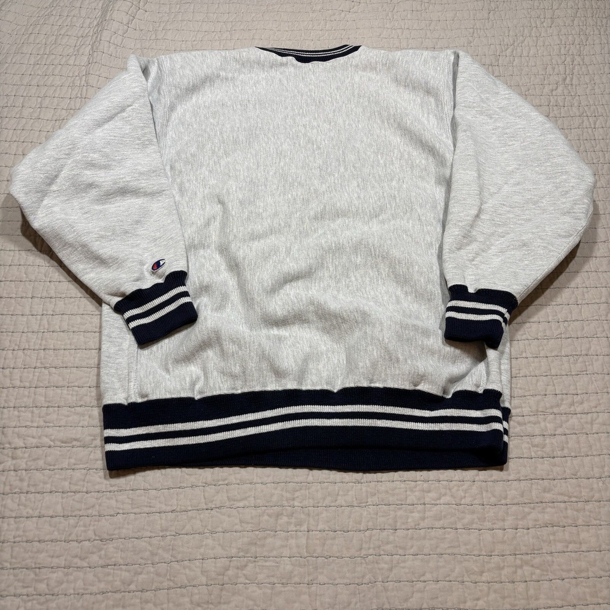 Champion Reverse Weave Sweatshirt Men's XXL Gray Spellout