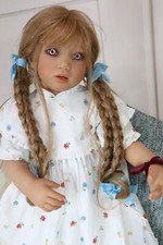 Annette Himstedt 1998 MUÑECAS NIÑOS Doll Lonneke 24" edición limitada Club Doll con caja