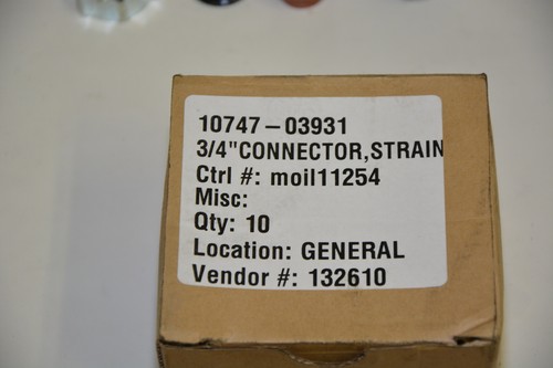 NEU T und B Fittinge 3/4" Zugentlastungskabelverbinder; Kat # 2532 INV = 16448 - Bild 3 von 7