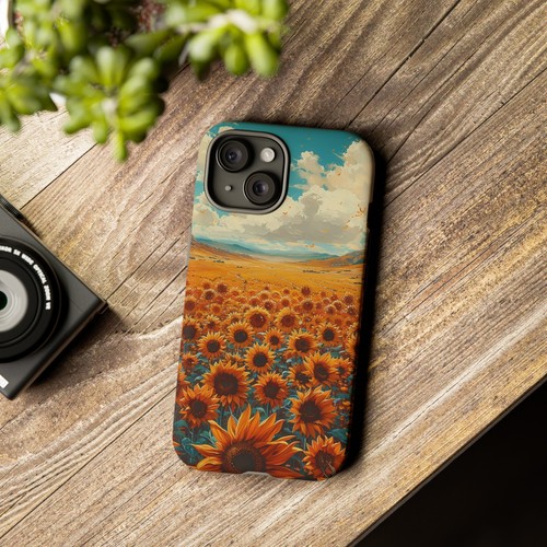 Phone Case for iPhone, Pixel, Galaxy - Sunflower Field Floral Sky Flower Cover - Picture 22 of 191