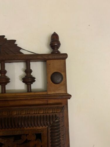 Antique Victorian Ornate Wall Hanging Magazine Rack - Picture 3 of 12