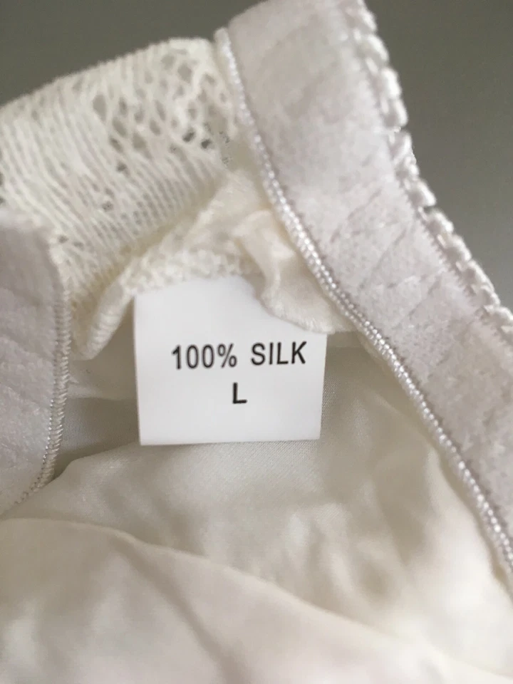 豪华 100% 真丝比基尼内裤,尺寸 L。 女士内衣性感最后一件! — 第 3/4 张图片