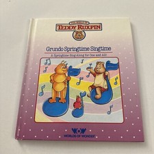 Vintage Book Teddy Rustin Grundo Springtime Sing time Book No Tape A7