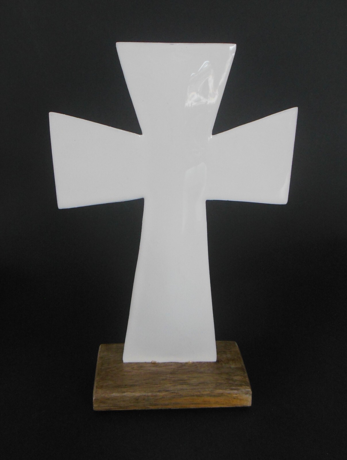 Stehkreuz Tischkreuz Kreuz 20 cm hoch Holz/Metall Verarbeitung S654 -3