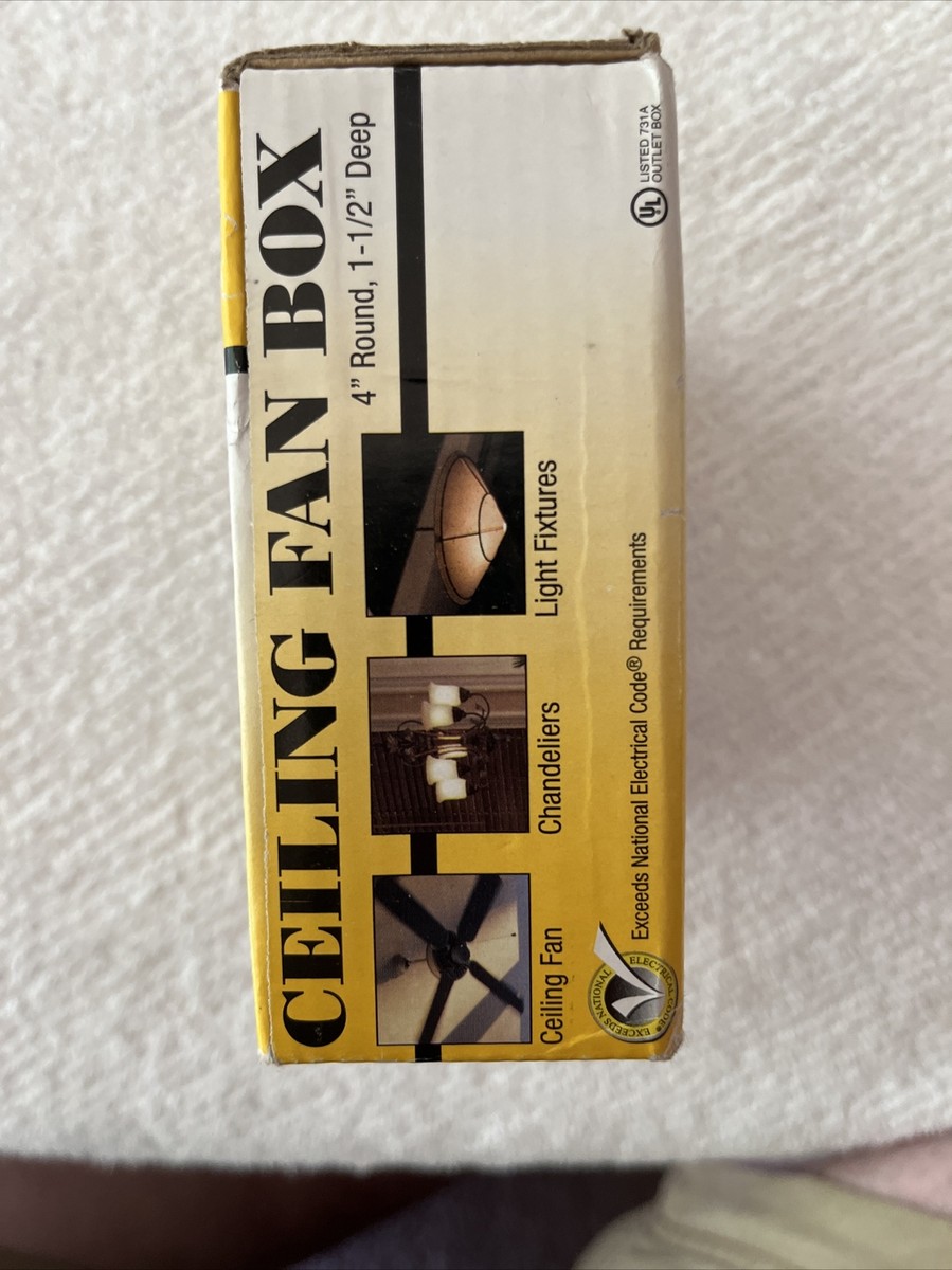 296 RACO CEILING FAN BOX 4-INCH ROUND 1-1/2-INCH DEEP *NEW