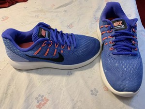 nike blue orange running shoes