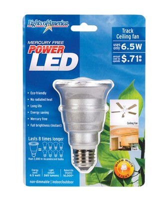 Lights Of America Led R 20 Ceiling Fan Light Bulb 6 5w Led Track