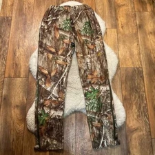 Slumberjack SJK Camo Pants Sm/Med Zipper Hem Drawstring Waist Mens Hunting Fish