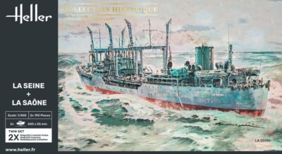 Heller 85050 LA SEINE + LA SAONE Twinset in 1:400 Bausatz Neu OVP