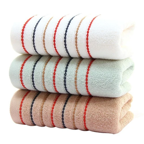 Striped Cotton Towel Soft Thi And Comfortable Bath Towel For Home And Hotel
