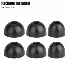 6Pcs S M L Black Ear Tips Cover Replacement for Galaxy Buds Pro Earbuds A