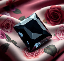 AAA 5 CT Fancy Black Princess Cut VVS1 Diamond Premium Quality Gemstone