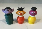Fisher-Price Little People VTG 70s Sesame Street Ernie Count Franklin Roosevelt