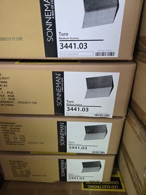 Sonneman Turo 3441.03 LED Wall Sconce -10 Inch  White - NEW IN BOX